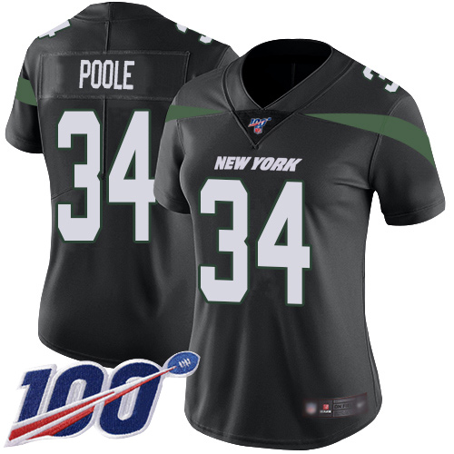 New York Jets Limited Black Women Brian Poole Alternate Jersey NFL Football 34 100th Season Vapor Untouchable
